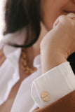 St. Benedict Cufflinks in Gold Vermeil