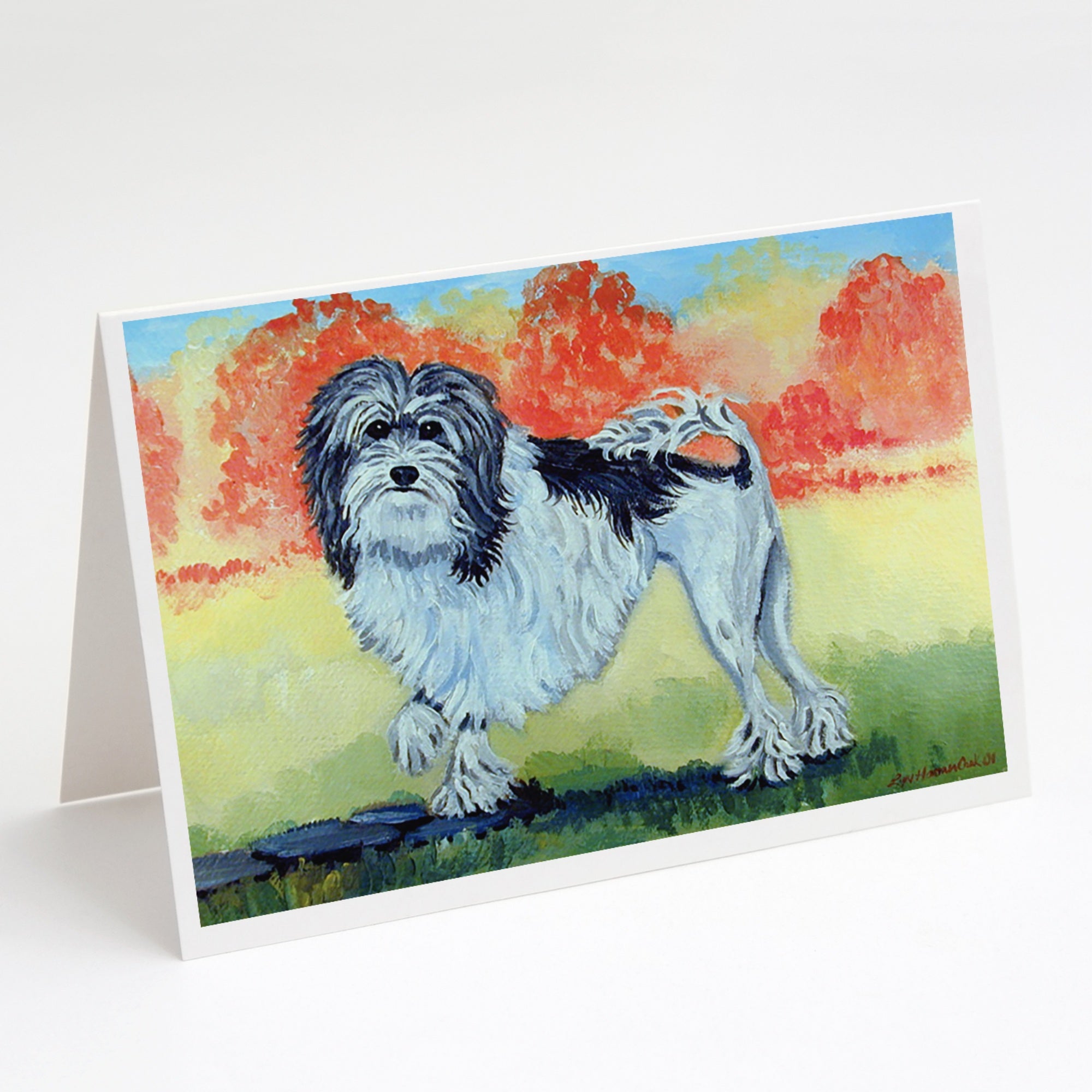 Lowchen Greeting Cards And Envelopes Pack Of 8