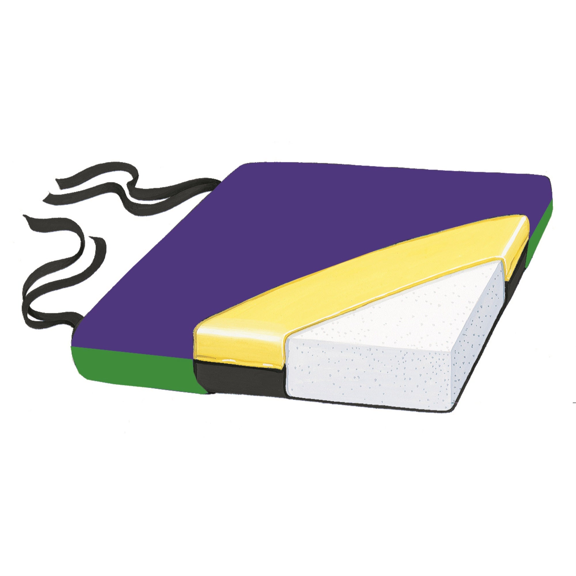 Comfort Foam 18 Two Color Vinyl Cushion W/ Lsii Cover, 2H