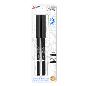 2Pk Pocket Hand Lettering Markers - 1 Chisel & 1 Fine Point