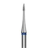 STALEKS - Diamond nail drill bit, "Flame" mini, blue, EXPERT 1/3 mm (FA12B010/3)