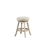 Fenton Swivel Counter Stool [Ivory Wire-Brush]