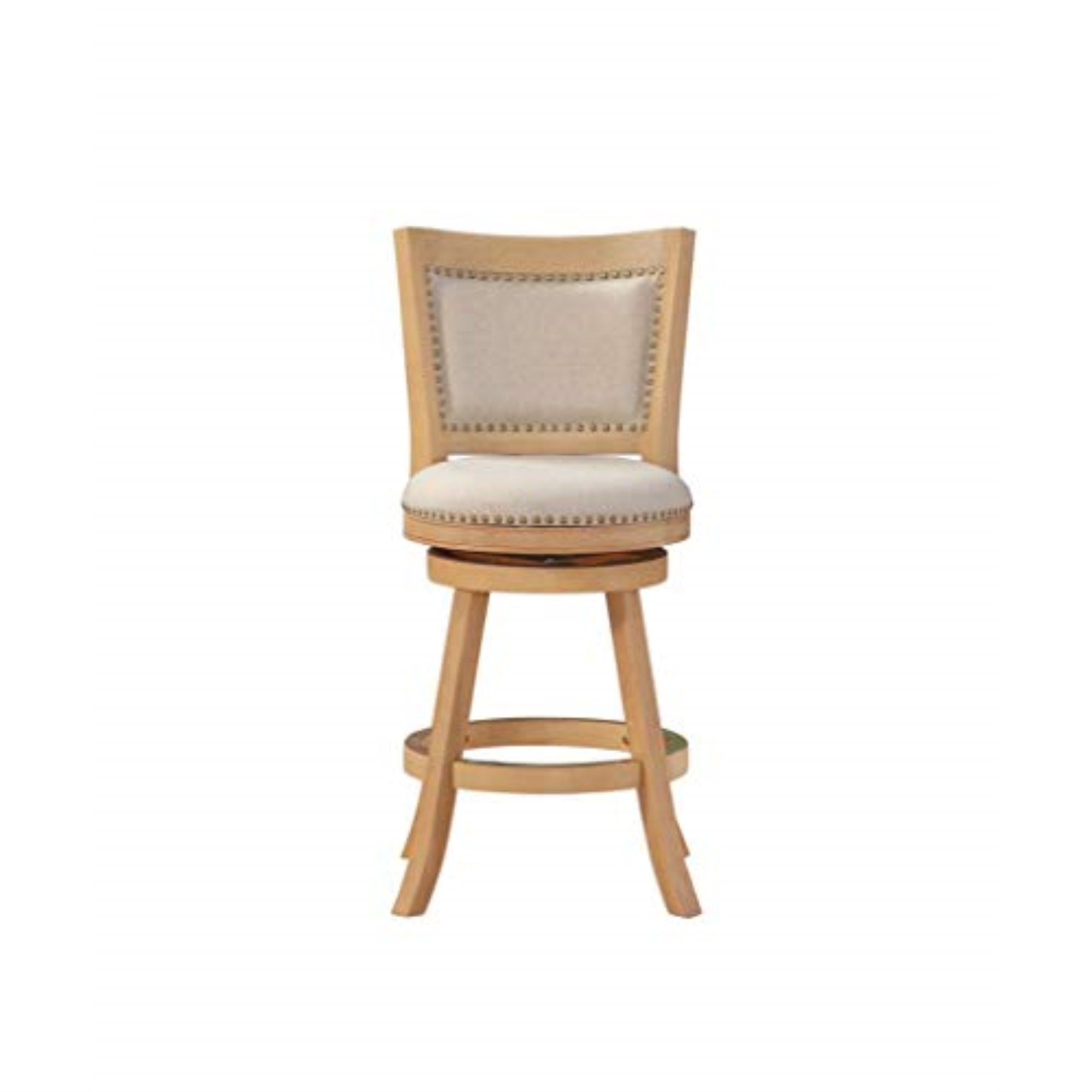 Melrose Swivel Counter Stool [Ivory Wire-Brush]