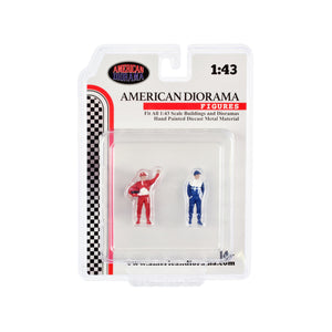 'Racing Legends'' 90'S Set Of 2 Diecast Figures For 1/43 Scale Models By American Diorama