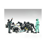 Formula One F1 Pit Crew 7 Figure Set Team Black Release III for 1/18 Scale Models by American Diorama