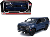 2025 Chevrolet Tahoe PPV Dark Blue Custom Builders Kit Law Enforcement and Public Service Series 1/24 Diecast Model Car by 