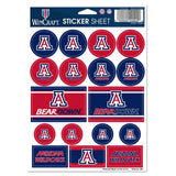Arizona Wildcats Decal Sheet 5x7 Vinyl Special Order
