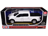 2019 Ford F150 Lariat Crew Cab Pickup Truck Unmarked Plain White Custom Builders Kit Law Enforcement and Public Service Se