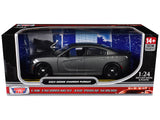 2023 Dodge Charger Pursuit Police Car Gray Metallic Custom Builders Kit Law Enforcement and Public Service Series 1/24 Diec