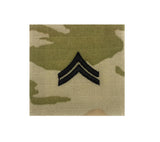Army E4 Corporal OCP 2x2 Sew-On Rank (For Shirt, Jacket, Coat)