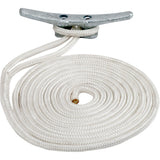 SEA DOG DOUBLE BRAIDED NYLON DOCK LINE 1/2 X 15 WHITE