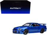 Nissan Skyline GTR R34 Nismo ZTUNE RHD (Right Hand Drive) Bayside Blue 1/18 Model Car by Autoart