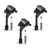 Set of 3 Ignition coil+ Spark Plug for Ford 2014-2021 EcoSport Focus Fiesta l3 1.0L 1.5L