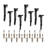 Set of 8 Ignition coil + Spark plug for Ford 2018-2020 F-350 Super Duty F-250 Super Duty V8 6.5L
