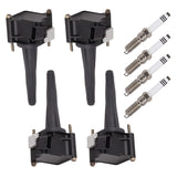 Set of 4 Ignition coil + Spark Plug for Chevrolet 2019-2020 Silverado 1500 GMC 2020-2021 Sierra 1500 Cadillac 2020-2021 CT4 l4 2.7L