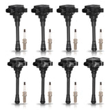 Set of 8 Ignition coil + Spark Plug for Nissan 2016-2020 TITAN XD TITAN NV3500 V8 5.6L