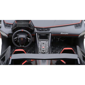 Lamborghini Aventador Svj Nero Nemesis Matt Black 1/18 Model Car By Autoart