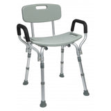 BATH SEAT W/BACK & ARMS RETAIL LUMEX, UNASSEMBLED