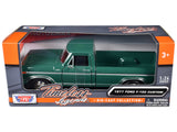 1977 Ford F150 Custom Pickup Truck Green Timeless Legends Series 1/24 Diecast Model Car by Motormax