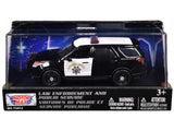 2015 Ford Police Interceptor Utility California Highway Patrol Black and White Law Enforcement and Public Service Series 1/4