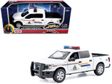 2019 Ford F150 Lariat Crew Cab Pickup Truck Royal Canadian Mounted Police White with Flashing Light Bar and Front and Rear Li