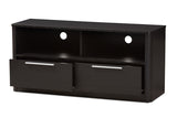 Baxton Studio Carlingford Modern And Contemporary Espresso Brown Finished Wood 2-Drawer Tv Stand
