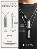 Meteorite Column Pendant Necklace