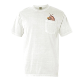 Fish Memes Embroidered Pocket Cotton T-Shirt - Funny Fishing Humor Graphic Tee