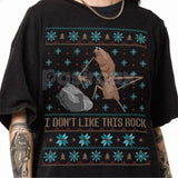 Marcus The Worm Ugly Christmas Shirt - Funny Los Temerarios Thanksgiving Meme Tee, I Don't Like This Rock Xmas Gift, Internet Culture Apparel