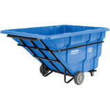 Global Industrial Extra Hd Plastic Recycling Tilt Truck 2-1/2 Cu. Yd. Cap 2750 Lbs. Capblue