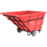 Global Industrial Extra Heavy Duty Plastic Tilt Truck 2.5 Cu. Yd. Cap 2750 Lbs. Cap Red