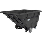Global Industrial Forkliftable Extra Hd Plastic Tilt Truck 2.5 Cu. Yd. Cap2750 Lbs. Capblk