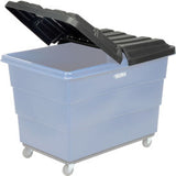 Plastic Hinged Black Lid For 20 Bushel Truck