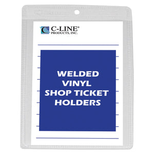 Vinyl Shop Ticket Holder, Both Sides Clear, 4 X 6, 50/Bx, 80046