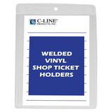 Vinyl Shop Ticket Holder, Both Sides Clear, 4 X 6, 50/Bx, 80046