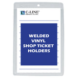 Vinyl Shop Ticket Holder, Both Sides Clear, 5 X 8, 50/Bx, 80058