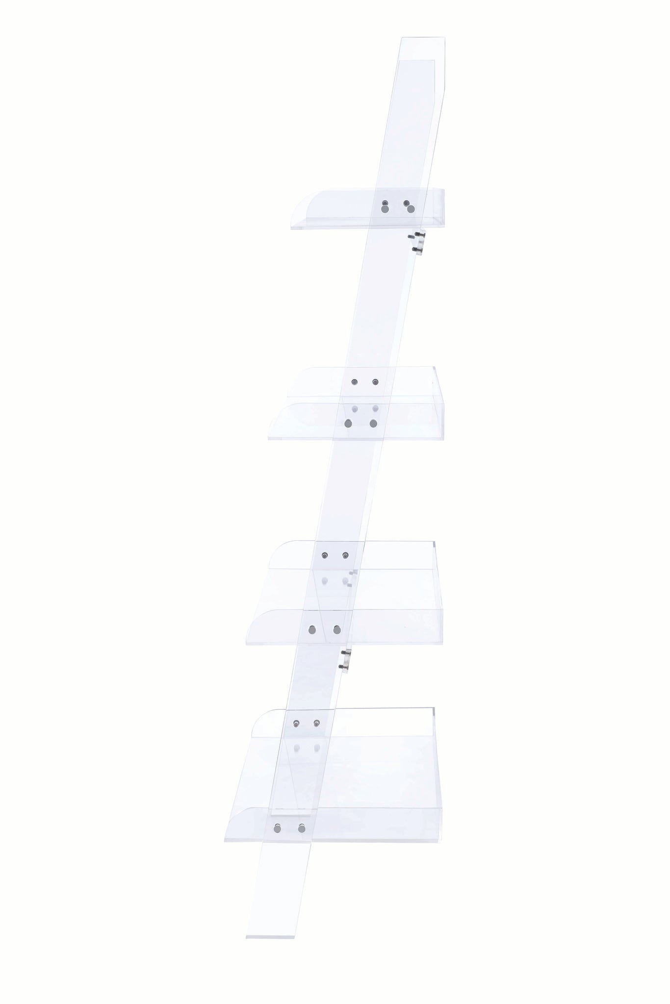 Coaster Home Furnishings Amaturo 4-Shelf Ladder Bookcase Clear