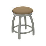 802 Misha 18 Swivel Vanity Stool With Anodized Nickel Finish And Canter Sand Seat