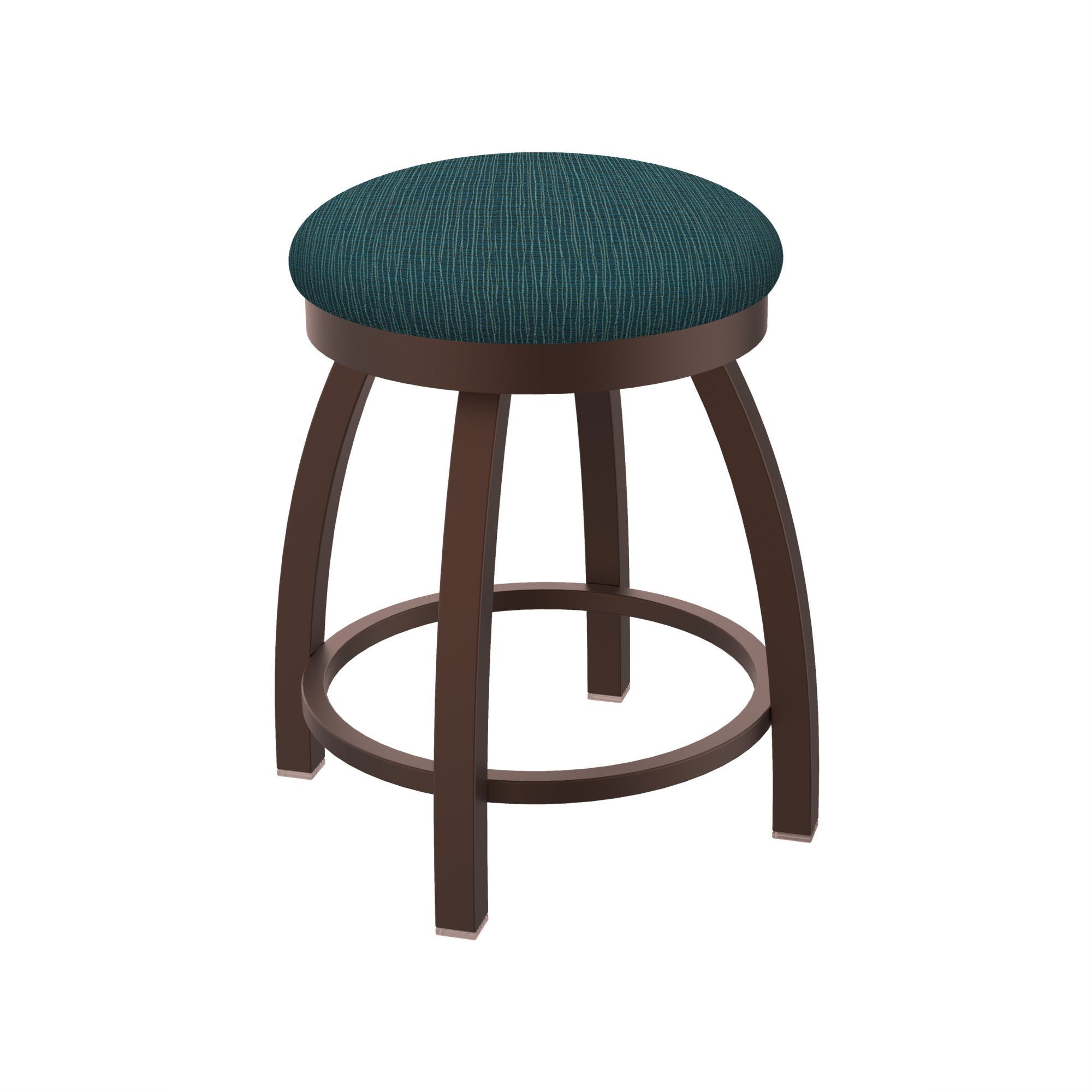 802 Misha 18 Swivel Vanity Stool With Bronze Finish And Graph Tidal Seat