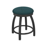 802 Misha 18 Swivel Vanity Stool With Pewter Finish And Graph Tidal Seat