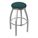 802 Misha Stainless Steel 30 Swivel Bar Stool With Graph Tidal Seat