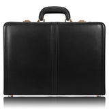 V Series | HARPER | Leather 4.5 Expandable Attach Briefcase Black