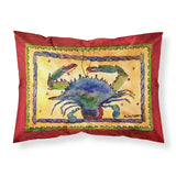 Caroline'S Treasures 8056Pillowcase Crab Moisture Wicking Fabric Standard Pillowcase, Large, Multicolor