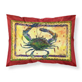 Caroline'S Treasures 8058Pillowcase Crab Moisture Wicking Fabric Standard Pillowcase, Large, Multicolor