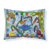 Caroline'S Treasures 8066Pillowcase Crab Moisture Wicking Fabric Standard Pillowcase, Large, Multicolor