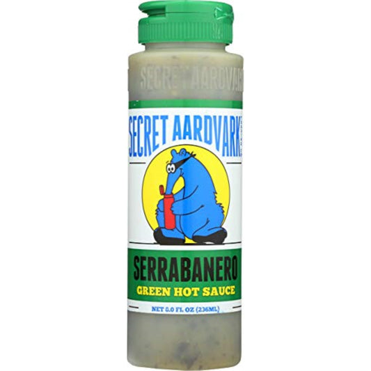 8071556 Hot Sauce Serrabanro 8Oz Secret Aardvark Serrabanero Green Hot Sauce 8 Oz (Pack Of 1)