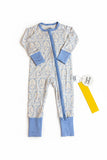 Carson and Friends Bamboo Viscose Zippy- Blue Silly Goose