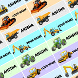 DecalHub 85 PCs Personalized Name Slip Sticker for Kids School Books Water Bottles Snack Boxes Best Birthday Return Gift for Kid