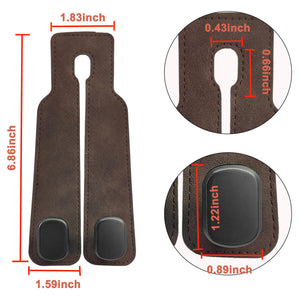 Amelity Car Hooks for Purses and Bags, Headrest Hooks for Car, Purse Hook for Car, 2 in 1 Car Seat Hooks for Headrest (Brown - 2