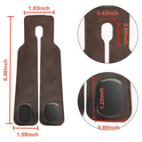 Amelity Car Hooks for Purses and Bags, Headrest Hooks for Car, Purse Hook for Car, 2 in 1 Car Seat Hooks for Headrest (Brown - 2